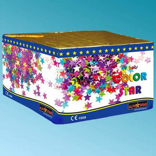 Alpha Star Fireworks 49 shots Color Stars Aerial Firework with 49 Shots & Duration 55 Seconds Red