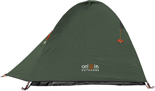 Origin Outdoors Snugly 1 Χειμερινή Σκηνή Camping Igloo Ορειβασίας Πράσινη με Διπλό Πανί για 1 Άτομο Αδιάβροχη 5000mm 100x205x100εκ.