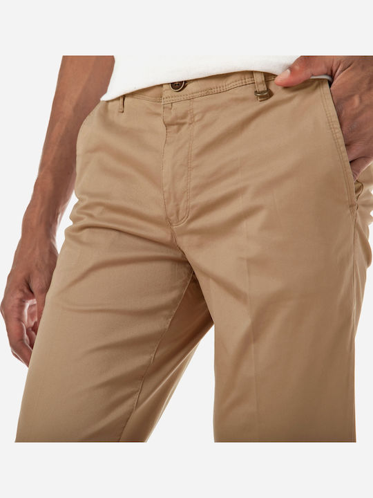Trousers Chino Elastic in Regular Fit Camel