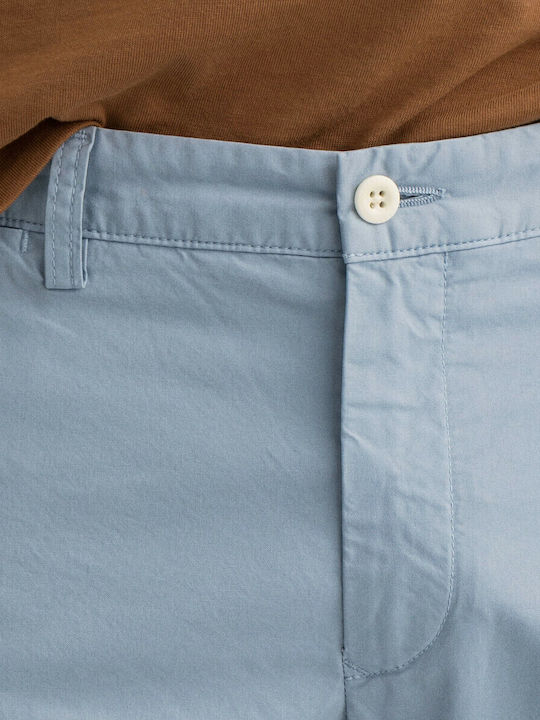 Hallden Trousers Chino Elastic in Slim Fit Light Blue