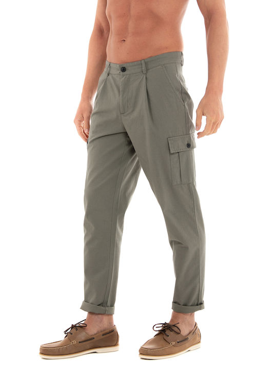 Les Deux Men's Trousers Cargo Khaki