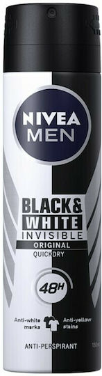 Nivea Men Invisible for Black & White Anti-perspirant Deodorant 48h In Spray 150ml