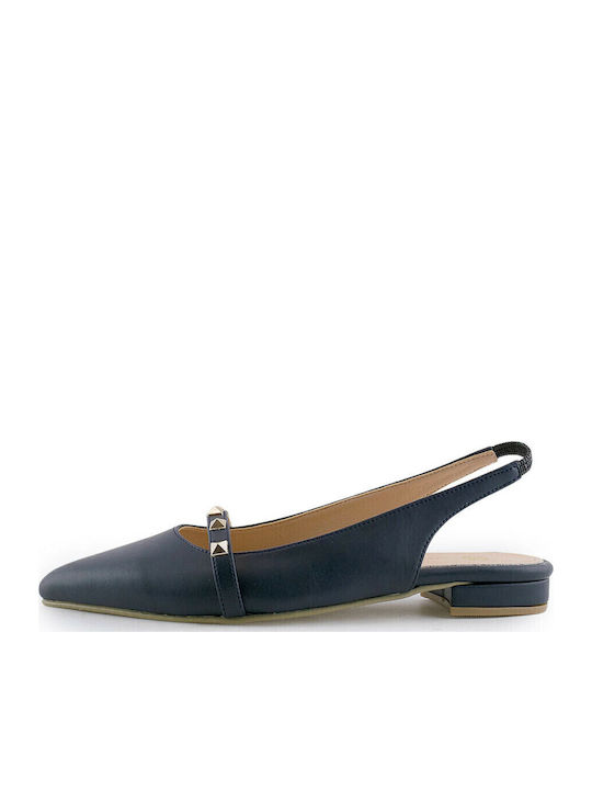 Damen Ballerinas Slingback in Marineblau Farbe
