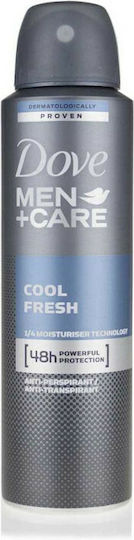 Dove Men+Care Cool Fresh 0% Alcohol Deodorant 48h In Spray 150ml