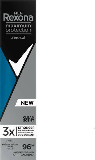 Rexona Men Maximaler Schutz Aerosol Sauberer Duft 96h Deodorant 96h in Spray 100ml