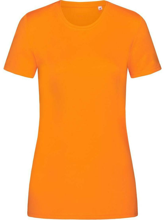 Stedman Sports-T Women's Short Sleeve Promotional T-Shirt Cyber Orange