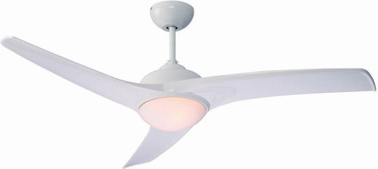 Gruppe PMC52-3-1L Deckenventilator 132cm mit Leuchte Weiß