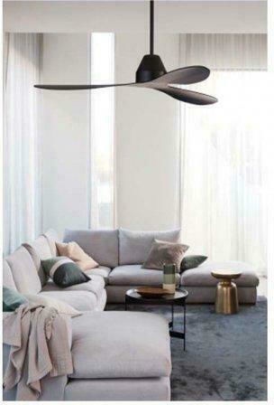 Lucci Air Whitehaven DC 213045 Ceiling Fan 143cm with Light and Remote Control Brushed Chrome