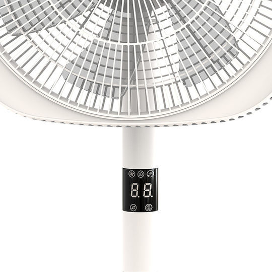 Life Scirocco Ανεμιστήρας Ορθοστάτης 20W Διαμέτρου 30cm με Τηλεχειριστήριο Λευκός