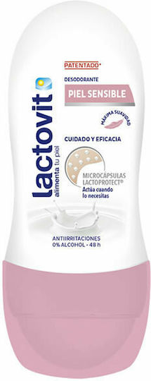 Lactovit Sensitive 48h Αποσμητικό 48h σε Roll-On 50ml