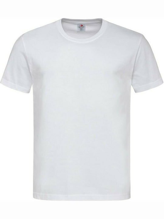 Stedman Comfort-T 185 Men's Short Sleeve Promotional T-Shirt White ST2100-WHI