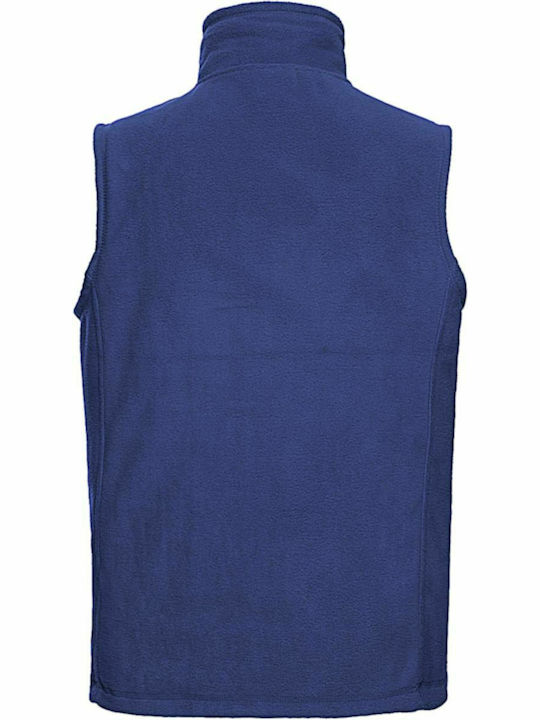 Russell Europe Men's Sleeveless Promotional Cardigan Blue