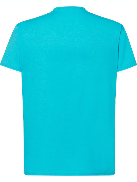 JHK TSRA-150 Ανδρικό Διαφημιστικό T-shirt Κοντομάνικο σε Τιρκουάζ Χρώμα