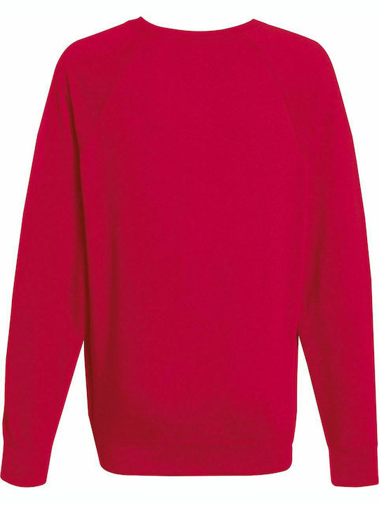 Fruit of the Loom Lightweight Raglan in Rot Farbe