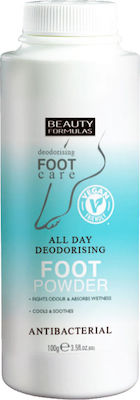Beauty Formulas Deodorising Foot Powder 100gr