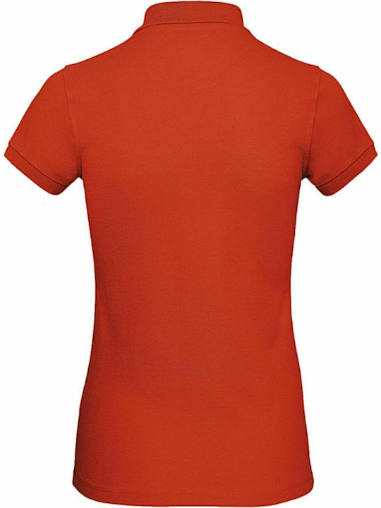 B&C Inspire Women's Short Sleeve Promotional Blouse Fire Red