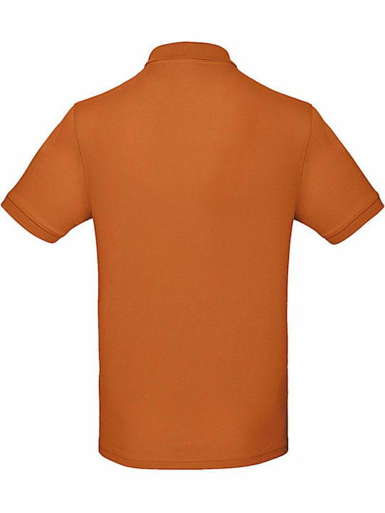 B&C Inspire Men's Short Sleeve Promotional Blouse Urban Orange