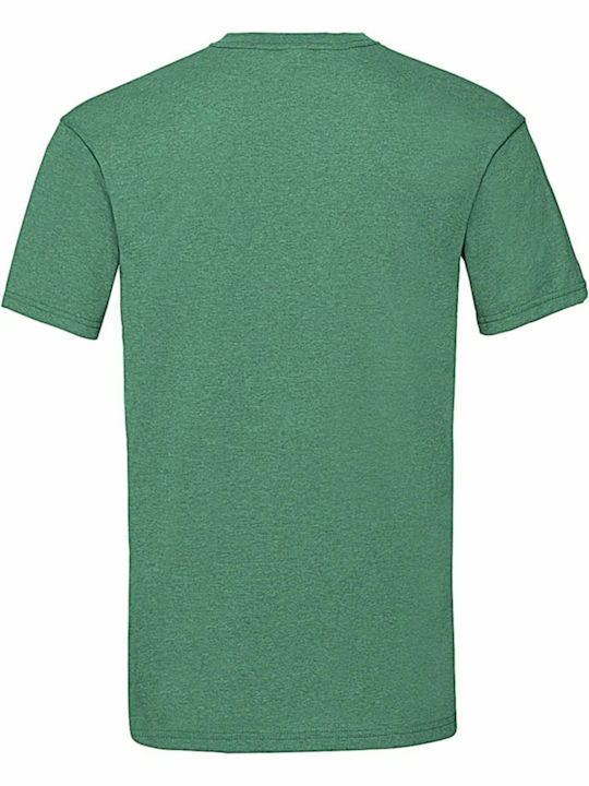 Fruit of the Loom Valueweight T Men's Promotional T-Shirt Short Sleeve Retro Heather Green