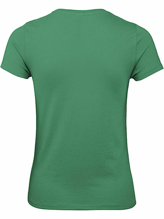 B&C E150 Women's Short Sleeve Promotional T-Shirt Kelly Green