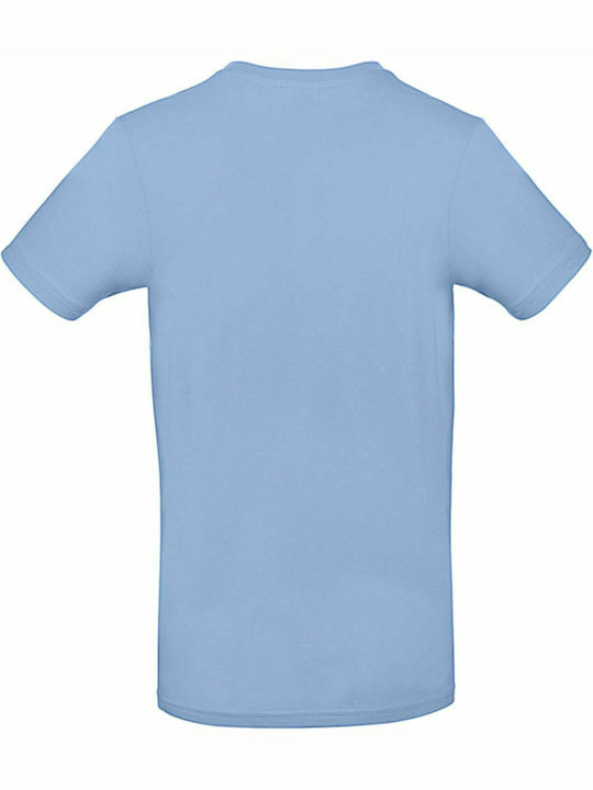 B&C E190 Ανδρικό Διαφημιστικό T-shirt Κοντομάνικο Sky Blue