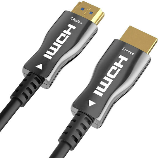 Claroc HDMI 2.1 Ултра Висока Скорост 48Gbps 4K 120Hz HDR VRR HDMI Кабел HDMI Мъжки - HDMI Мъжки 10м Черен