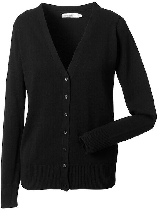 Russell Europe Women's Long Sleeve Promotional Cardigan Black