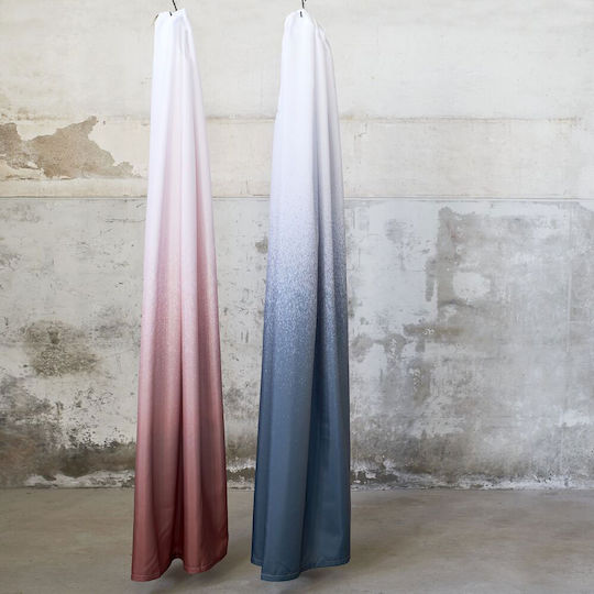 Sealskin Blend Fabric Shower Curtain 180x200cm Dark Pink