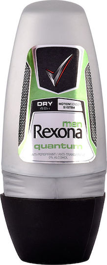 Rexona Men Quantum Dry 48h Protection Anti-perspirant Anti-transpirant 0% Alcohol Deo Αποσμητικό 48h σε Roll-On 50ml