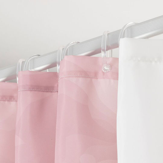 Sealskin Made Fabric Shower Curtain 180x200cm Pink