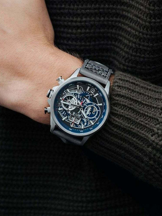 AVI-8 Hawker Harrier Ρολόι Μπαταρίας με Δερμάτινο Λουράκι