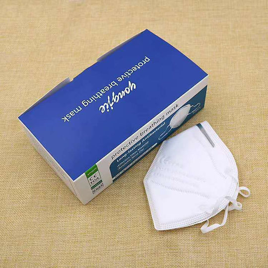 Yongjie Disposable Protective Mask FFP2 White 100pcs