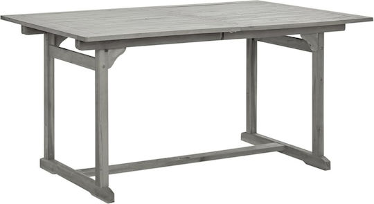 Τραπέζι Επεκτεινόμενο 150(+50)x100x75(+50) Γκρι Τραπέζι Επεκτεινόμενο 150(+50)x100x75(+50) Γκρι