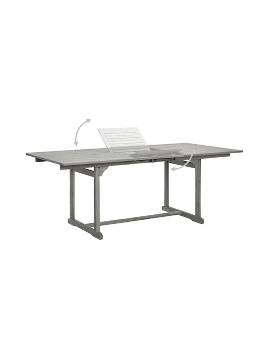 Tisch Ausziehbar Gray 150x100x75cm