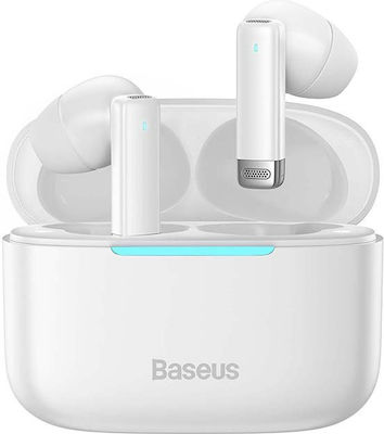 Baseus Bowie E9 Earbud Bluetooth Handsfree Ακουστικά με Θήκη Φόρτισης Λευκά