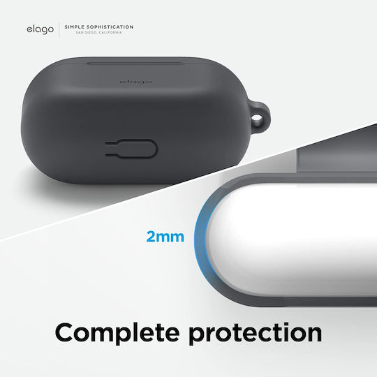 Elago Hang Θήκη Σιλικόνης με Γάντζο Dark Gray για Apple AirPods 3