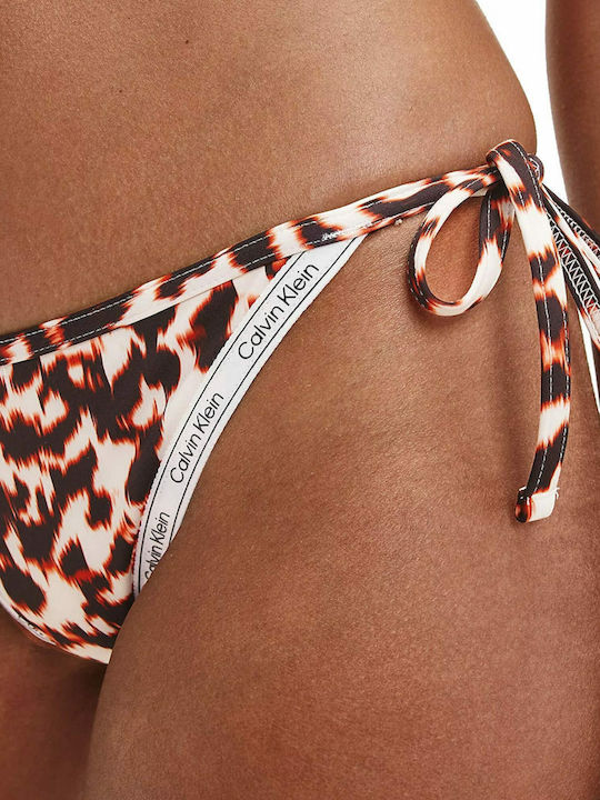 Bikini Slip with Ties White