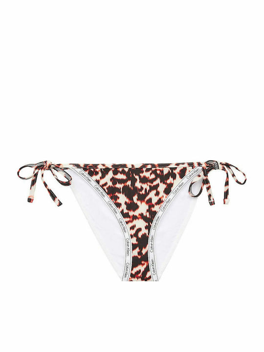 Bikini Slip with Ties White