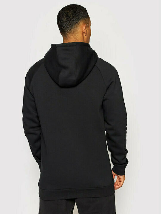 4F Men's Sweatshirt with Hood and Pockets Black