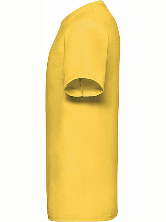 Fruit of the Loom Valueweight V Τ Ανδρικό Διαφημιστικό T-shirt Κοντομάνικο Sunflower