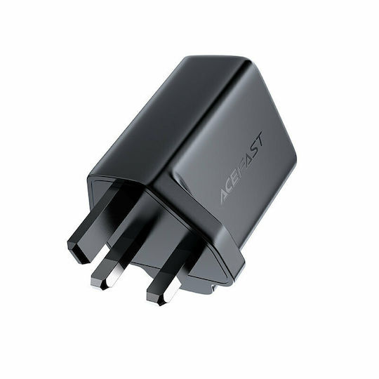 Acefast Charger Without Cable with USB-A Port and USB-C Port 32W Power Delivery / Quick Charge 3.0 Blacks (A8 UK)