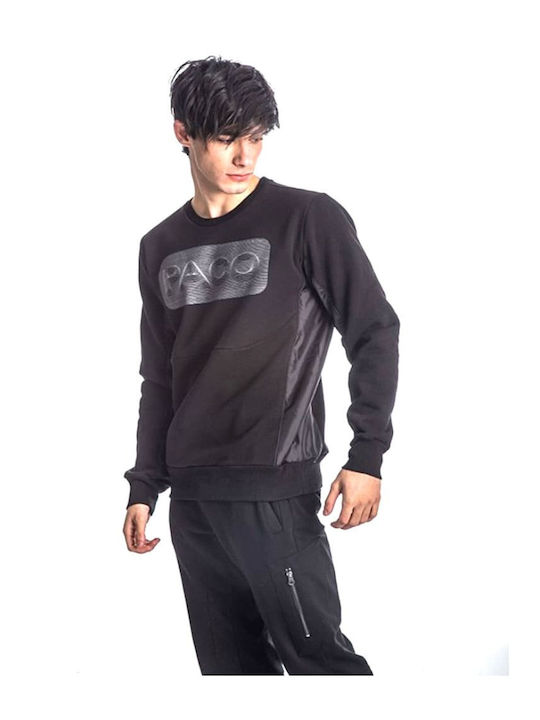 Paco & Co 218569 Herren Sweatshirt Schwarz