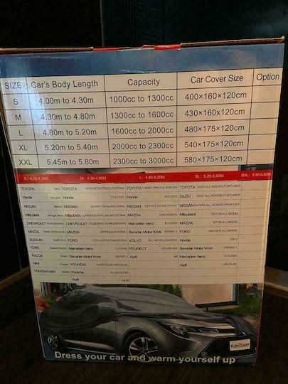 Carsun Covers for Car 540x120x175cm Waterproof XLarge