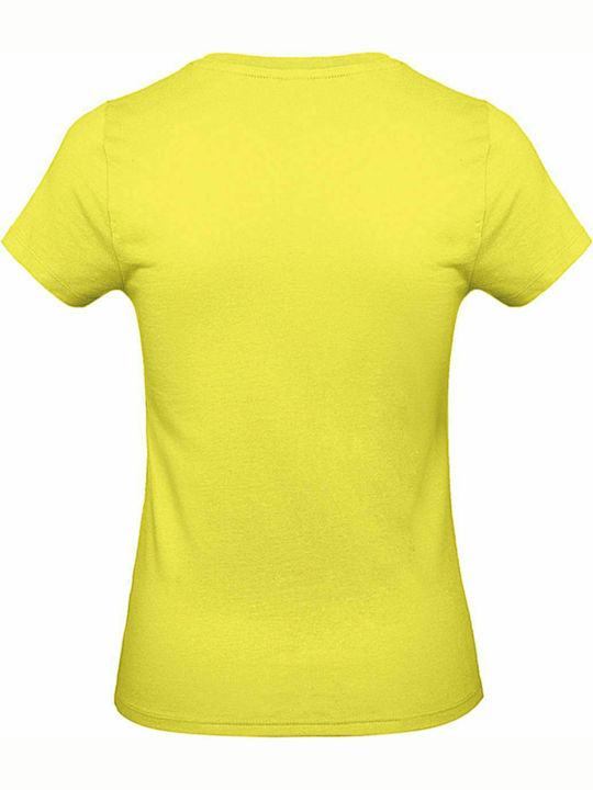 B&C Exact 190 Women's Short Sleeve Promotional T-Shirt Yellow TW04T