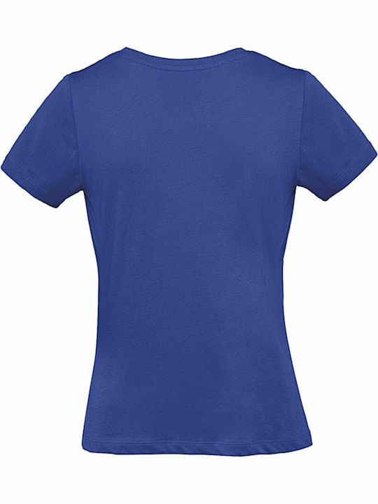 B&C Inspire Plus T Women's Short Sleeve Promotional T-Shirt Cobalt Blue TW049-008