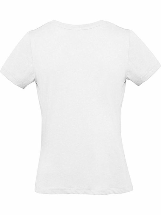 B&C Inspire Plus T Women's Short Sleeve Promotional T-Shirt White TW049-001