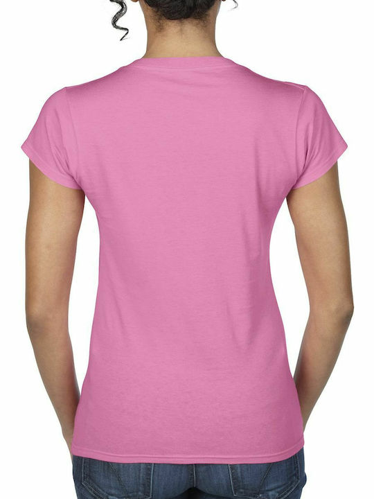 Gildan Softstyle Γυναικείο Διαφημιστικό T-shirt Κοντομάνικο σε Χρώμα