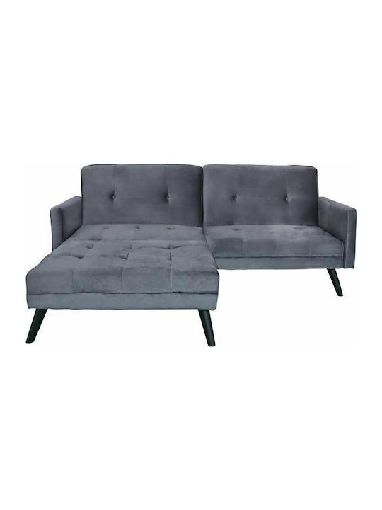 Livia Living Room Furniture Set Couch & Stool Gray