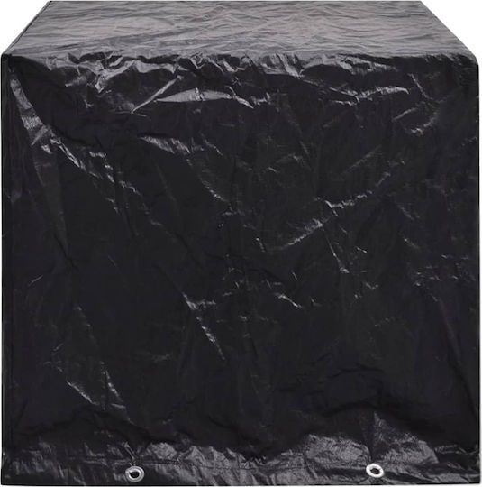 vidaXL Waterproof Dining Table Cover Black 112x112x98cm 2pcs