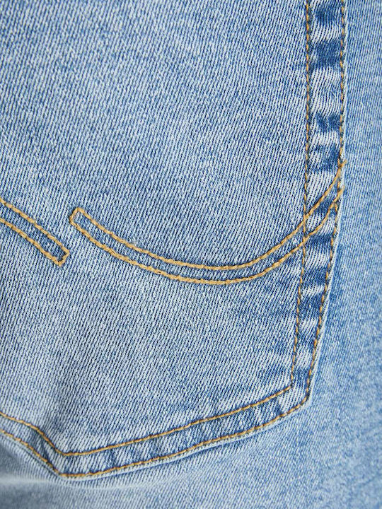 Glenn Men's Jeans Pants Elastic with Slim Fit Blue