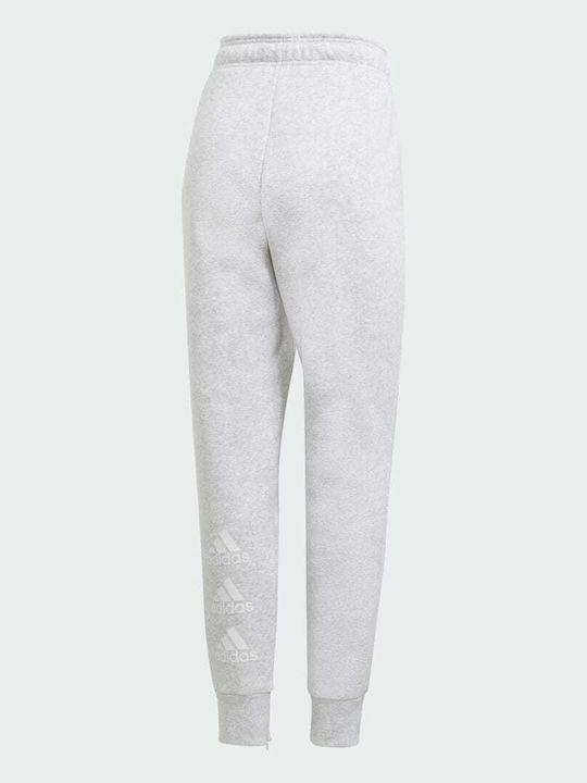 High Waist Sweatpants Jogger Fleece Gray